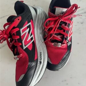 New Balance Red and Black Athletic Sneakers